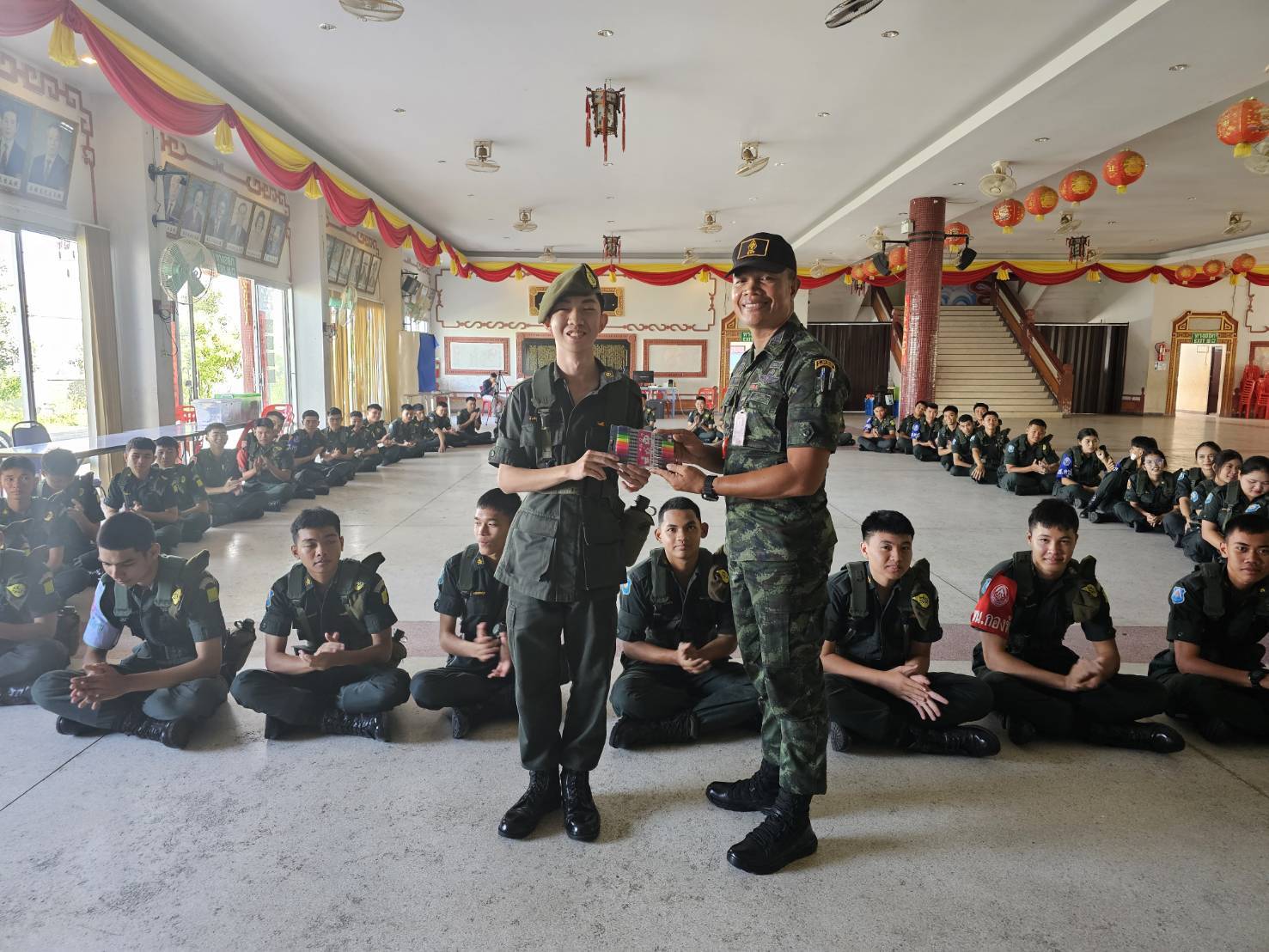 อบรมวิชาพลเมืองคุณภาพ ในการฝึกนักศึกษาวิชาทหาร ประจำปีการศึกษา 2567 ณ