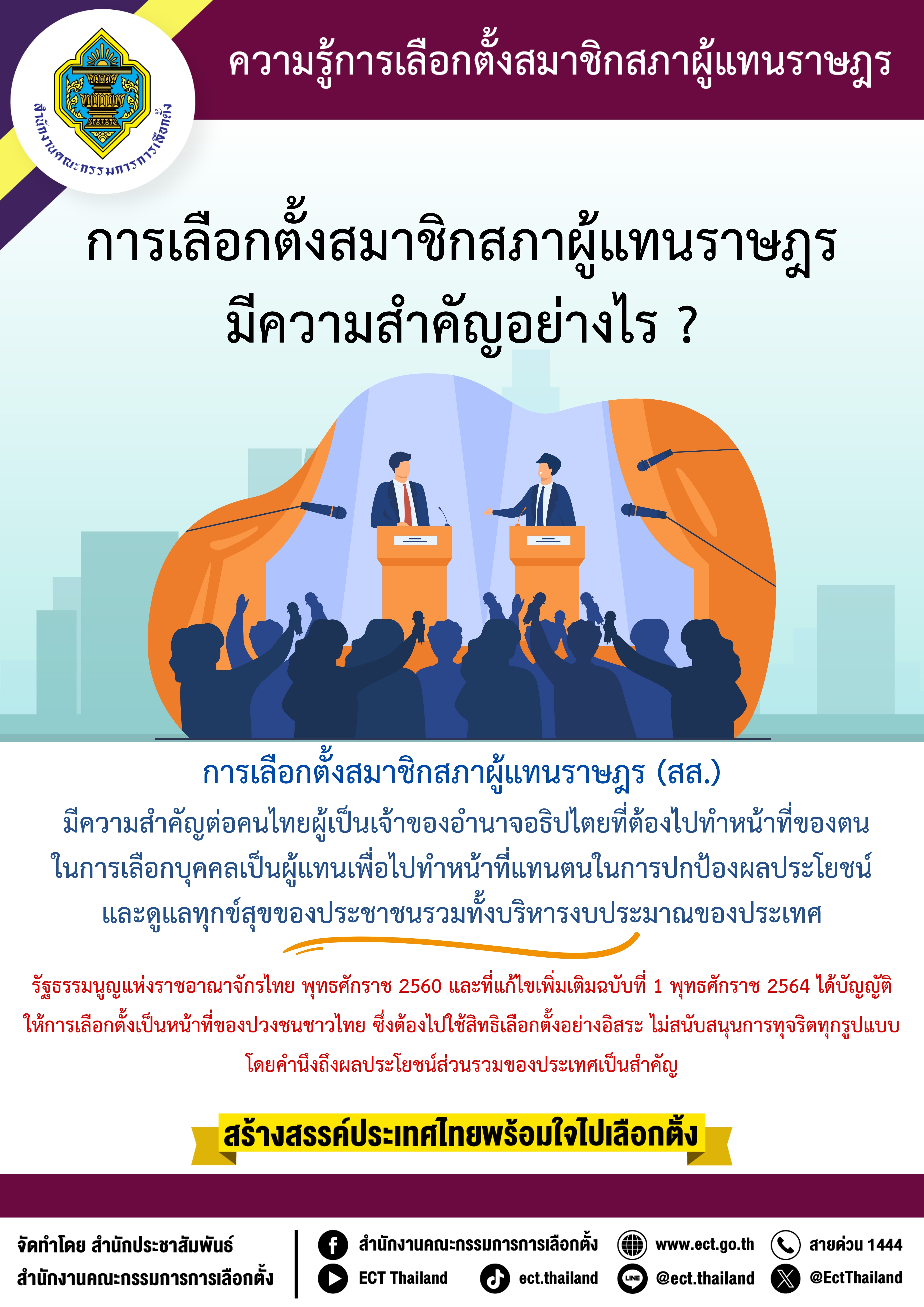 8-การเลือกตั้งสมาชิกสภาผู้แทนราษฎรมีความสำคัญอย่างไร